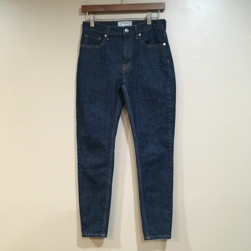 Everlane High Rise Skinny Jeans‎ Womens 27 Regular Dark Wash Minimalist Classic